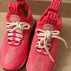 Versace Chain Reaction Sneaker 36 Neoprene Hot Pink size 36